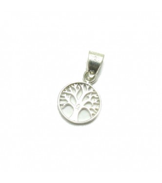 PE001208 Sterling silver pendant Tree of life Solid 925 Charm